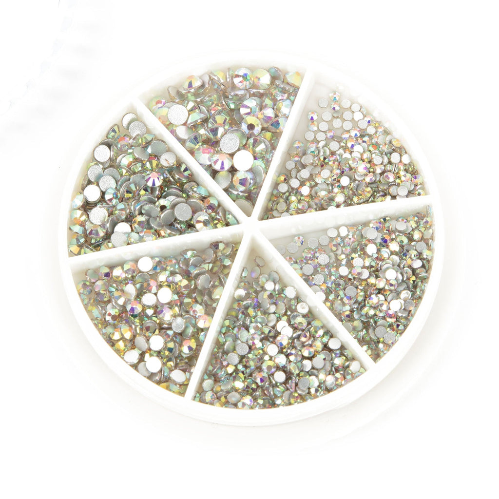Cousin DIY Crystal Flatback Variety Pack, Clear AB, 23g, 1248 Piece, Adult, Unisex