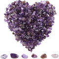 1 Box 400Pcs Amethyst Chips Beads 5-8mm Long Amethyst Chips with Holes Irregular Chips Stone Beads Gemstone Semi Precious for DIY Jewelry Making Bracelet Necklace colorful