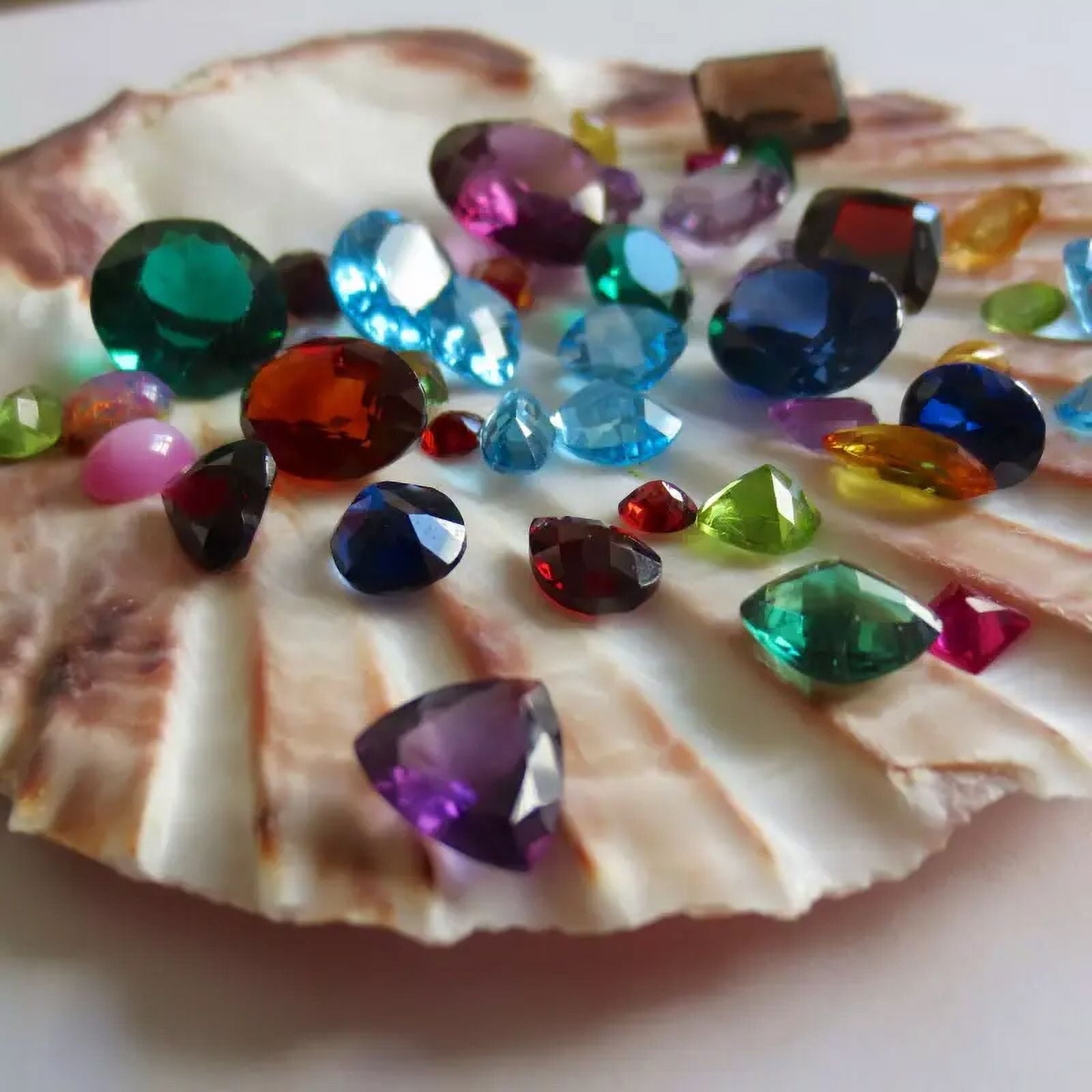 100 Carat Lot Loose Natural Semi-Precious Faceted Gemstones Mix for Jewelry Making