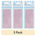 (3 pack) Offray Accessories 240 Single Loose Piece Pack Adhesive Pink Rhinestone Gem Embellishments
