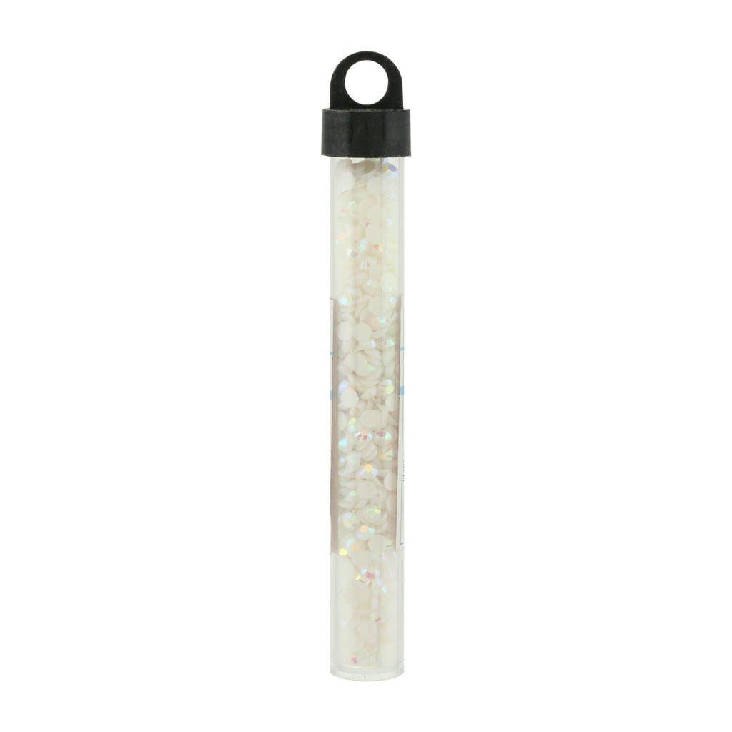 Offray Multi Faceted Off-white Plastic Loose Gemstone, 4 mm